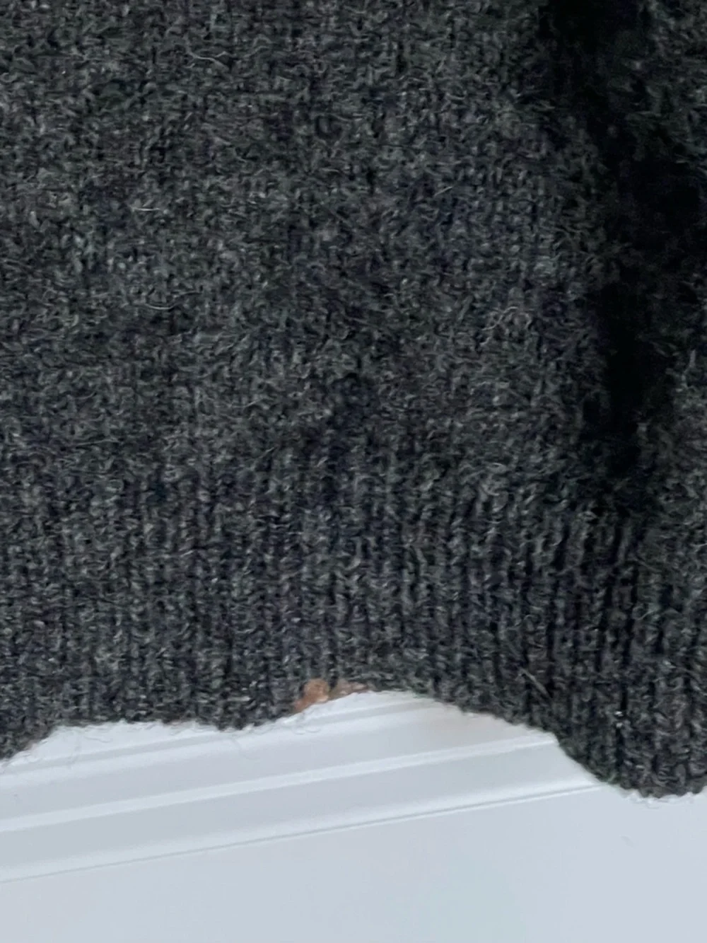 Abercrombie & Fitch y2k Men's Dark Charcoal V Neck Sweater Large 54349